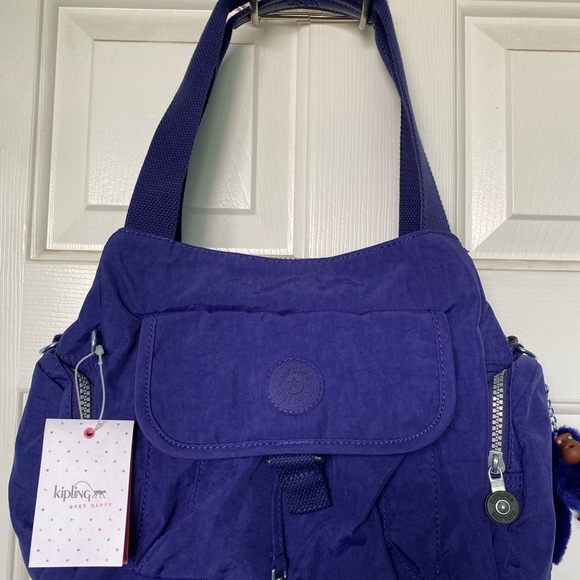 💜Kipling “Felix” Lrg, Berry Blue (PURPLE) Satchel